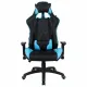 Игровое кресло  "GT Master GM-110", две подушки, экокожа, черное/голубое, 531928. Фото товара с разных ракурсов.
