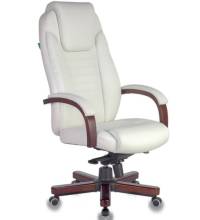 Кресло бюрократ T-9923 WALNUT_Ivory   (Натуральная кожа)
